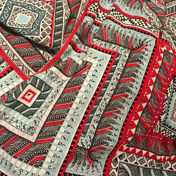 Women’s summer maxi dress geometric print - Picture 5 of 5